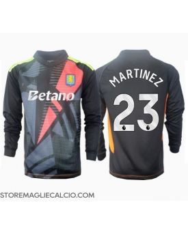 Aston Villa Emiliano Martinez #23 Portiere Maglia Gara Trasferta Repliche 2024-25 Maniche Lunghe